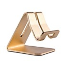 Cell Phone Stand Holder Aluminum Desktop Cradle Dock Anti-Slip Base and Convenient Charging Port iPhone Bedside Table Office Compatible with Smartphone Android apple Tablet