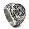 Celtic Bear Paw Viking Berserker Spirit Mens Stainless Steel Ring Men Women Norse Protection Jewelry miniinthebox