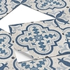 Cement Blue Portuguese Pattern Thickened Matte Floor Stickers Bathroom Non-slip Floor Renovation Stickers Kitchen Plus Sticky Oil-proof Floor Stickers miniinthebox
