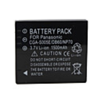 CGA-S005E/DB60/NP70 Compatible 3.7V 1500mAh Battery Pack for Panasonic Lumix DMC-FX01-A and More