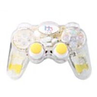 CH-931V Vibratory Wireless Game Controller for PC/PS2/PS3 (Yellow)