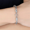 Chain Bracelet Bead Bracelet Bracelet 3D Fashion Dragon Fashion Copper Bracelet Jewelry Silver For Christmas Halloween Party Evening Gift Formal / Silver Plated miniinthebox