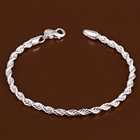Chain Bracelet Bracelet Classic Fashion Fashion Copper Bracelet Jewelry Silver For Christmas Halloween Party Evening Gift Date / Silver Plated