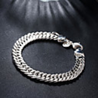 Chain Bracelet Bracelet Hollow Out Fashion Fashion Copper Bracelet Jewelry Silver For Christmas Halloween Party Evening Gift Formal / Silver Plated