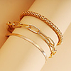 Chain Bracelet Stacking Stackable Vintage Theme Vintage European Fashion Alloy Bracelet Jewelry Gold For Christmas Halloween Gift Date Festival