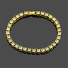 Chain Bracelet Tennis Bracelet Bracelet 3D Fashion Fashion 18K Gold Plated Bracelet Jewelry Gold / Silver For Christmas Halloween Party Evening Gift Formal