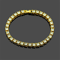 Chain Bracelet Tennis Bracelet Bracelet 3D Fashion Fashion 18K Gold Plated Bracelet Jewelry Gold / Silver For Christmas Halloween Party Evening Gift Formal