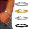 Chain Bracelet Thick Chain Love Simple Trendy Alloy Bracelet Jewelry Gold / Silver / Black For Sport Gift Formal Birthday Festival