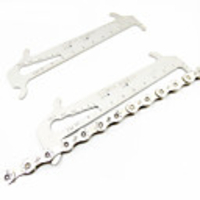 Chain Checker Tool Multifunctional For Road Bike Mountain Bike MTB Cycling Bicycle Stainless steel Silver