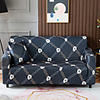 Chain Print 1-Piece Sofa Cover Couch Cover Furniture Protector Soft Stretch Slipcover Spandex Jacquard Fabric Super Fit for 1~4 Cushion Couch and L Shape Sofa, Easy to Install(1 Free Cushion Cover)
