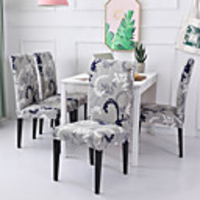 Chair Cover Floral / Romantic Printed Polyester Slipcovers