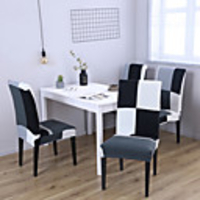 Chair Cover Geometric / Contemporary Printed Polyester Slipcovers
