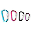 Character-D Shaped Aluminum Carabiner