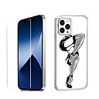 Characters Case For Apple iPhone 12 iPhone 11 iPhone 12 Pro Max Unique Design Protective Case with Screen Protector Shockproof Back Cover TPU