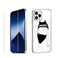 Characters Case For Apple iPhone 12 iPhone 11 iPhone 12 Pro Max Unique Design Protective Case with Screen Protector Shockproof Back Cover TPU