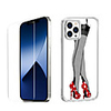 Characters Case For Apple iPhone 12 iPhone 11 iPhone 12 Pro Max Unique Design Protective Case with Screen Protector Shockproof Back Cover TPU