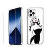 Characters Case For Apple iPhone 12 iPhone 11 iPhone 12 Pro Max Unique Design Protective Case with Screen Protector Shockproof Back Cover TPU