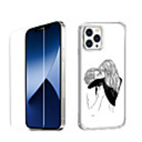 Characters Case For Apple iPhone 12 iPhone 11 iPhone 12 Pro Max Unique Design Protective Case with Screen Protector Shockproof Back Cover TPU