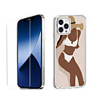 Characters Case For Apple iPhone 12 iPhone 11 iPhone 12 Pro Max Unique Design Protective Case with Screen Protector Shockproof Back Cover TPU