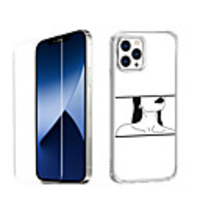 Characters Case For Apple iPhone 12 iPhone 11 iPhone 12 Pro Max Unique Design Protective Case with Screen Protector Shockproof Back Cover TPU