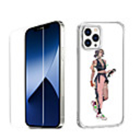 Characters Fashion Case For iPhone 12 iPhone 11 iPhone 12 Pro Max Unique Design Protective Case with Screen Protector Shockproof Back Cover TPU
