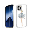 Characters Fashion Case For iPhone 12 iPhone 11 iPhone 12 Pro Max Unique Design Protective Case with Screen Protector Shockproof Back Cover TPU