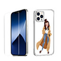 Characters Fashion Case For iPhone 12 iPhone 11 iPhone 12 Pro Max Unique Design Protective Case with Screen Protector Shockproof Back Cover TPU