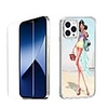 Characters Fashion Case For iPhone 12 iPhone 11 iPhone 12 Pro Max Unique Design Protective Case with Screen Protector Shockproof Back Cover TPU