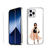 Characters Fashion Case For iPhone 12 iPhone 11 iPhone 12 Pro Max Unique Design Protective Case with Screen Protector Shockproof Back Cover TPU