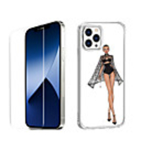 Characters Fashion Case For iPhone 12 iPhone 11 iPhone 12 Pro Max Unique Design Protective Case with Screen Protector Shockproof Back Cover TPU