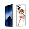 Characters Fashion Case For iPhone 12 iPhone 11 iPhone 12 Pro Max Unique Design Protective Case with Screen Protector Shockproof Back Cover TPU