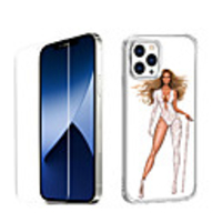 Characters Fashion Case For iPhone 12 iPhone 11 iPhone 12 Pro Max Unique Design Protective Case with Screen Protector Shockproof Back Cover TPU