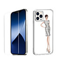 Characters Fashion Case For iPhone 12 iPhone 11 iPhone 12 Pro Max Unique Design Protective Case with Screen Protector Shockproof Back Cover TPU
