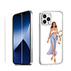 Characters Fashion Case For iPhone 12 iPhone 11 iPhone 12 Pro Max Unique Design Protective Case with Screen Protector Shockproof Back Cover TPU