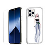 Characters Fashion Case For iPhone 12 iPhone 11 iPhone 12 Pro Max Unique Design Protective Case with Screen Protector Shockproof Back Cover TPU