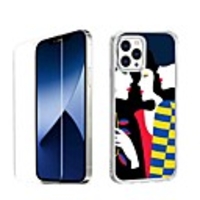 Characters Fashion Case For iPhone 12 iPhone 11 iPhone 12 Pro Max Unique Design Protective Case with Screen Protector Shockproof Back Cover TPU