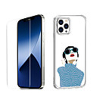 Characters Fashion Case For iPhone 12 iPhone 11 iPhone 12 Pro Max Unique Design Protective Case with Screen Protector Shockproof Back Cover TPU