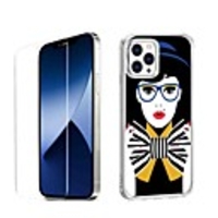 Characters Fashion Case For iPhone 12 iPhone 11 iPhone 12 Pro Max Unique Design Protective Case with Screen Protector Shockproof Back Cover TPU