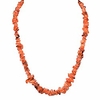 charged 18 carnelian agate crystal chip necklace tumble polished selenite heart charging crystal reiki by zenergy gems