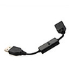 Charger and Data Switch Adapter for Apple iPad 2/iPad/iPhone 4/iPods - Black