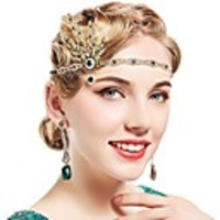 Charleston Floral Vintage 1920s The Great Gatsby Flapper Headband Women