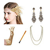 Charleston Vintage 1920s The Great Gatsby Costume Accessory Sets Gloves Flapper Headband Women