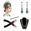 Charleston Vintage 1920s The Great Gatsby Costume Accessory Sets Gloves Flapper Headband Women