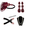 Charleston Vintage 1920s The Great Gatsby Costume Accessory Sets Gloves Flapper Headband Women