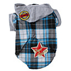 Check Pattern Style Hoodie Shirt for Dogs (XS-XL,  Blue)
