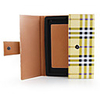 Checked Protective Leather Case/Bag for iPad2(Yellow)