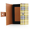 Checked Protective Leather Case/Bag for iPad(Yellow)
