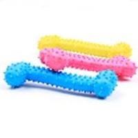 Chew Toy Interactive Bite Bone Dog Pet Toy 1pc Elastic Bone Rubber Gift
