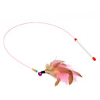 Chew Toy Teaser Feather Toy Cat Cat Toy Pet Toy Stick Plastic Gift