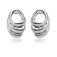 Chic Platinum-Plated Ear Studs